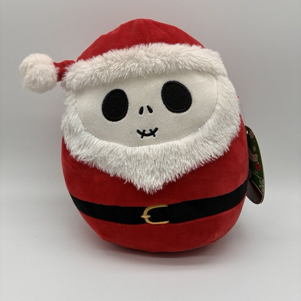 Nightmare Before Christmas Jack Skellington Squishmallows Mellow Santa Claus New